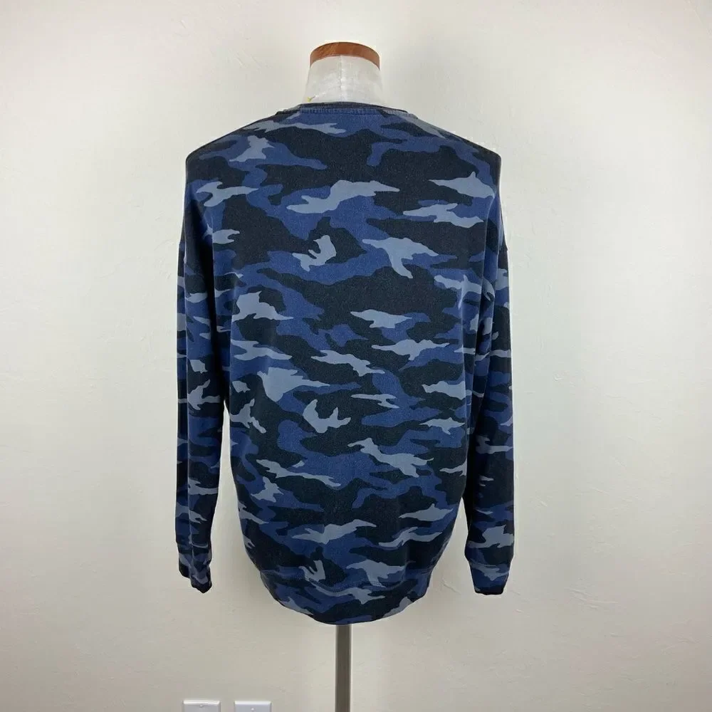 Athleta Studio to Street Printed Sweatshirt - Navy Camo